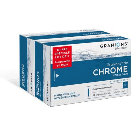 GRANIONS DE CHROME 200mg Ampoule - Paramarket