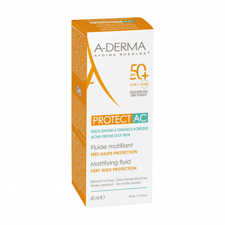 Protect Ac Fluide Matifiant SPF50+ des laboratoires Aderma - Paramarket