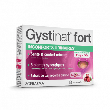 3C PHARMA GYSTINAT FORT Comprimés - Paramarket