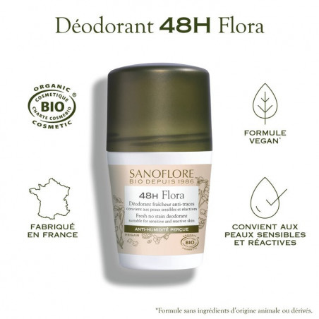 Sanoflore Déodorant Flora 48h - Paramarket