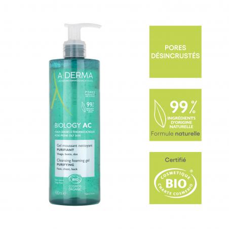 A-DERMA BIOLOGY AC Gel moussant 400ml - Paramarket