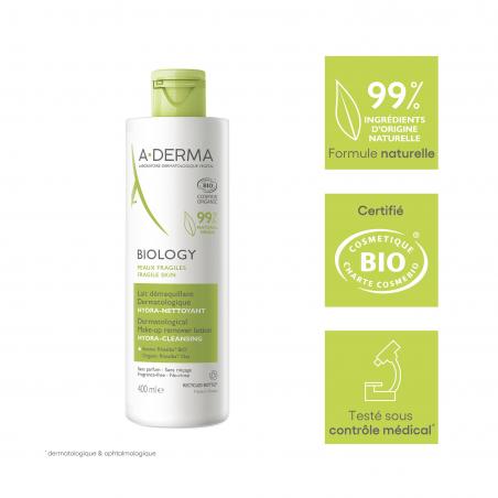 Aderma Biology Lait démaquillant 400ml - Paramarket