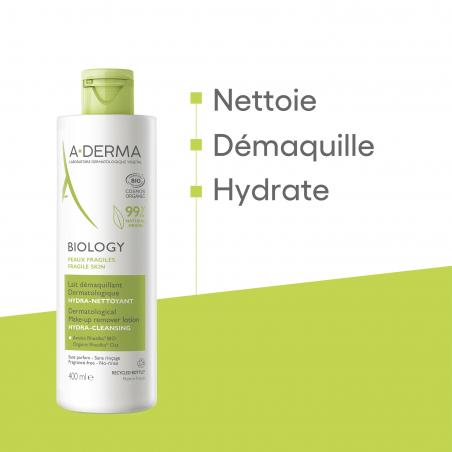 Aderma Biology Lait démaquillant 400ml - Paramarket