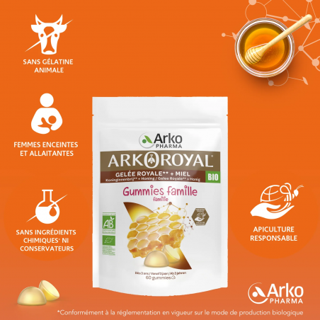 ARKOROYAL Gummies famille bio - Paramarket.com