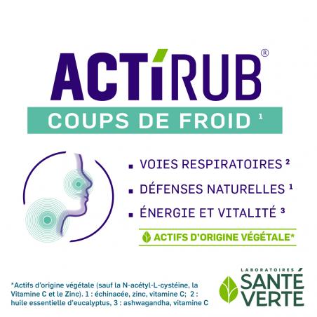 Santé Verte Actirub Coups de froid Sachets - Paramarket