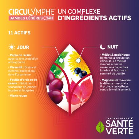 Santé Verte Circulymphe Jambes Légères jour et nuit - Paramarket