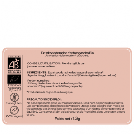 Phytalessence Pure Extrait Sec Ashwagandha Bio - Paramarket