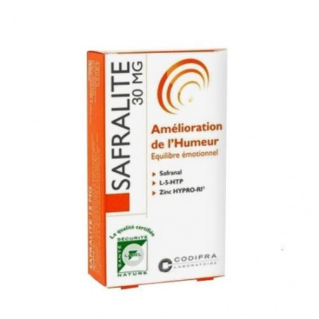 Safralite 30Mg Gélules des laboratoires Codifra