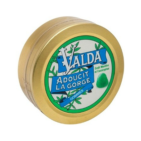 Gomme Adoucit La Gorge Menthe B/ 50 des laboratoires Valda