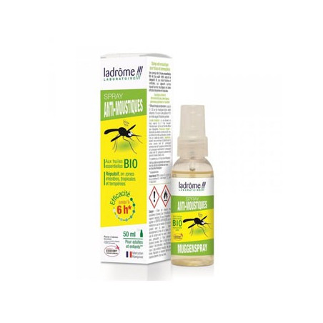 Spray Anti-Moustiques 50Ml des laboratoires Ladrome