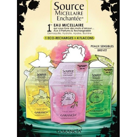 SOURCE MICELLAIRE ENCHANTEE Fleur d'Oranger Eau Micellaire 4 en 1