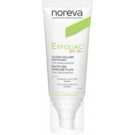 EXFOLIAC Fluide Solaire Matifiant SPF 50+ - Paramarket.com